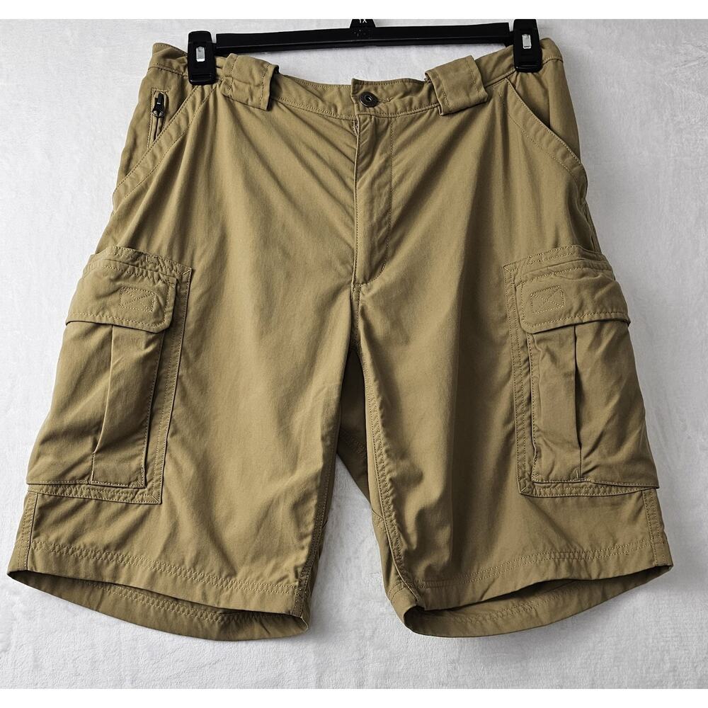 Duluth Trading Cargo Shorts Men's L Stretch Canvas Ripstop Nylon Utility